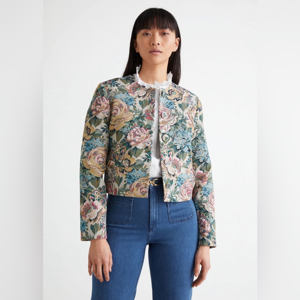 & OTHER STORIES

Fitted Cropped Floral Jacquard Suit Jacket
